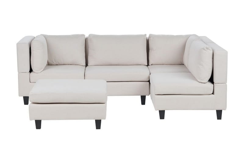 Buck Modulsoffa 4-sits - Beige/Svart - Möbler - Vardagsrum - Soffor - Modulsoffor - Komplett modulsoffa