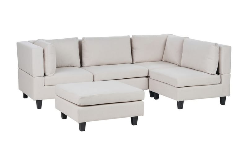 Buck Modulsoffa 4-sits - Beige/Svart - Möbler - Vardagsrum - Soffor - Modulsoffor - Komplett modulsoffa