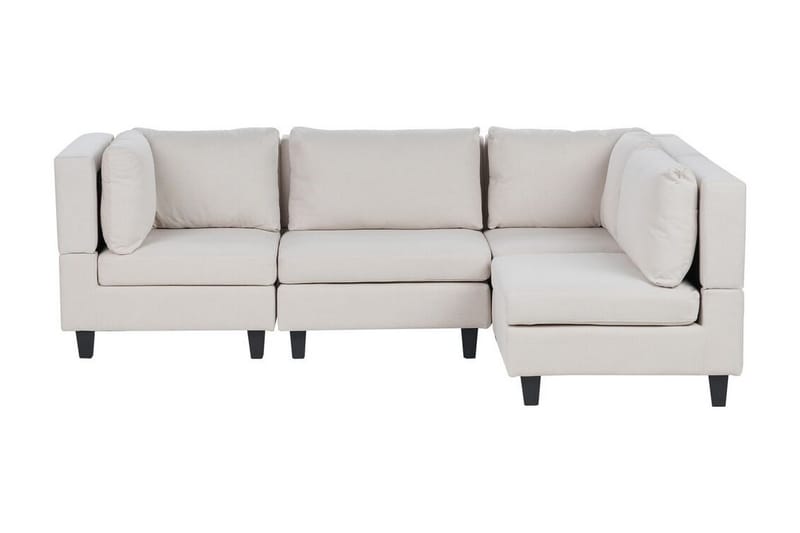 Buck Modulsoffa 4-sits - Beige/Svart - Möbler - Vardagsrum - Soffor - Modulsoffor - Komplett modulsoffa