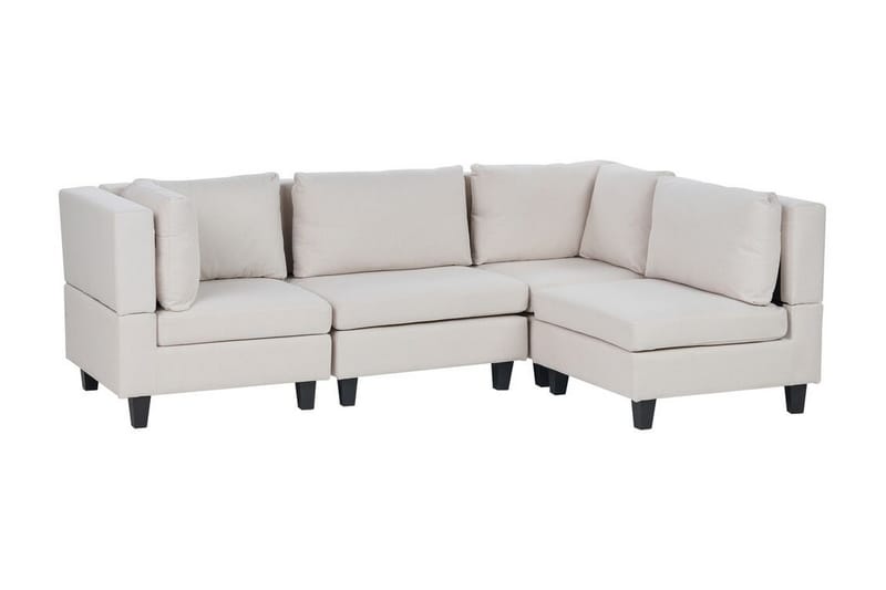 Buck Modulsoffa 4-sits - Beige/Svart - Möbler - Vardagsrum - Soffor - Modulsoffor - Komplett modulsoffa