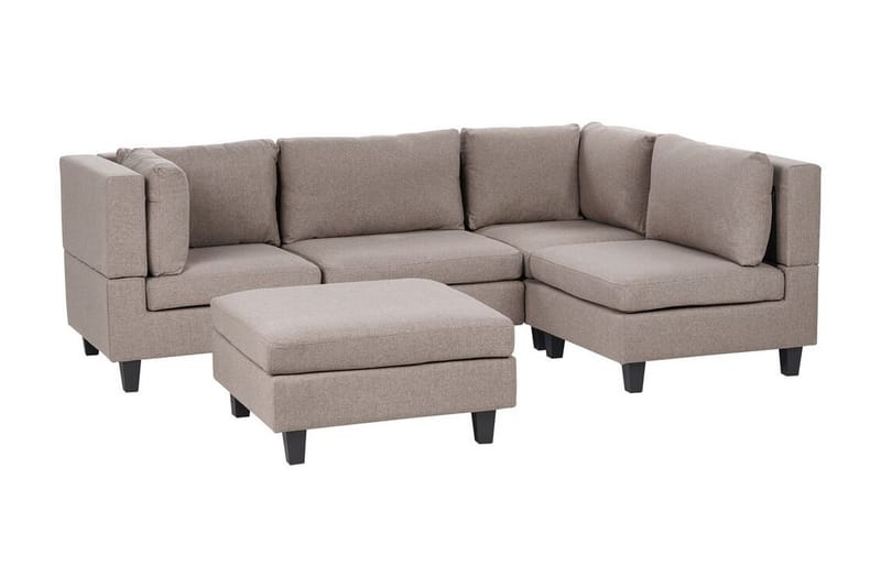 Buck Modulsoffa 4-sits - Brun/Svart - Möbler - Vardagsrum - Soffor - Modulsoffor - Komplett modulsoffa