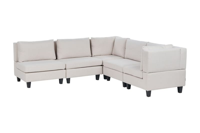 Buck Modulsoffa 5-sits - Beige/Svart - Möbler - Vardagsrum - Soffor - Modulsoffor - Komplett modulsoffa