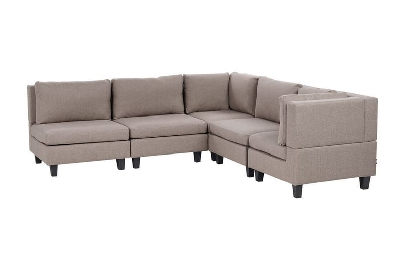 Buck Modulsoffa 5-sits - Brun/Svart - Möbler - Vardagsrum - Soffor - Modulsoffor - Komplett modulsoffa