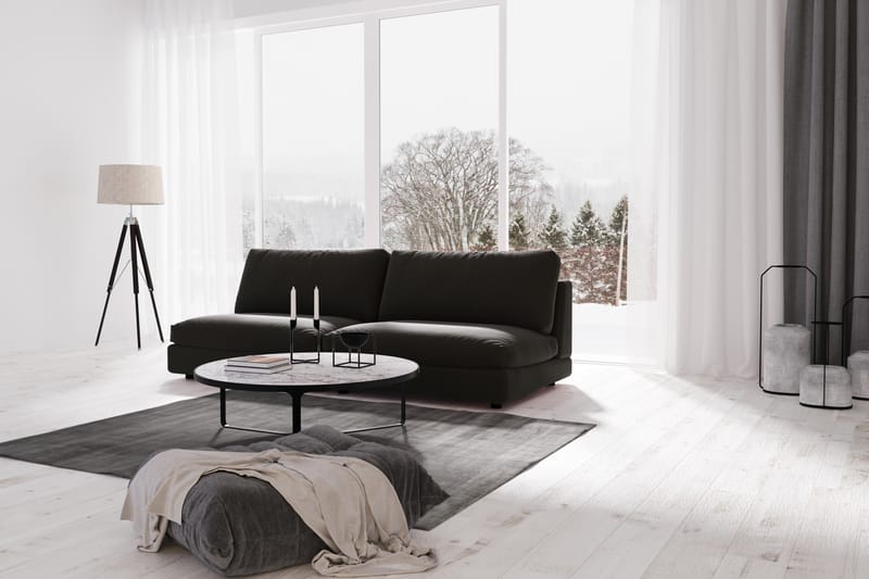 ALSTAD Modulsoffa 3-sits Linnesvart - Möbler - Vardagsrum - Soffor - Modulsoffor - Komplett modulsoffa