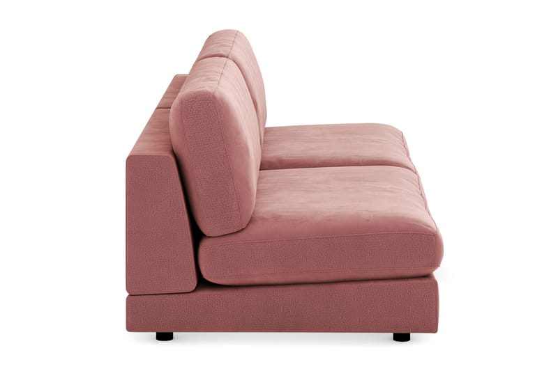 ALSTAD Modulsoffa 3-sits Sammet Rosa - Möbler - Vardagsrum - Soffor - Modulsoffor - Komplett modulsoffa