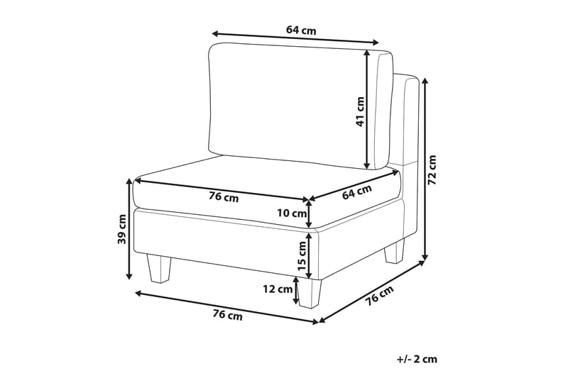 RINKABY Modulsoffa Svart - Möbler - Vardagsrum - Soffor - Modulsoffor - Komplett modulsoffa