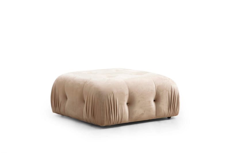 BELGIN Fotpallsmodul 95 cm Med Hake Beige - Möbler - Vardagsrum - Soffor - Modulsoffor - Övriga moduler till modulsoffa