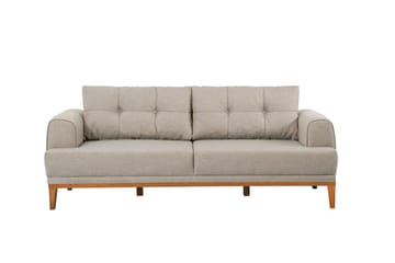 MUNDIN 3-sits Soffa Creme