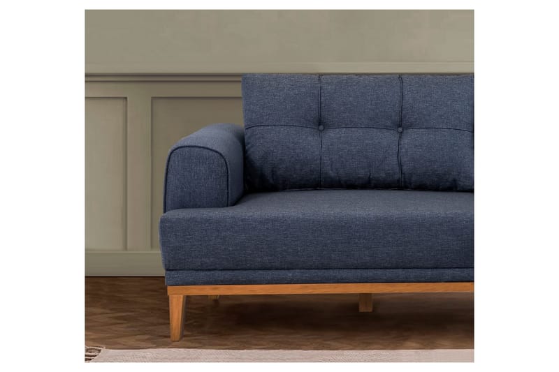 MUNDIN 3-sits Soffa Mörkblå - Möbler - Vardagsrum - Soffor - 3-sits soffor