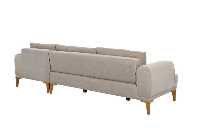 MUNDIN 4-sits Soffa med Divan Creme - Möbler - Vardagsrum - Soffor - Divansoffa & schäslong