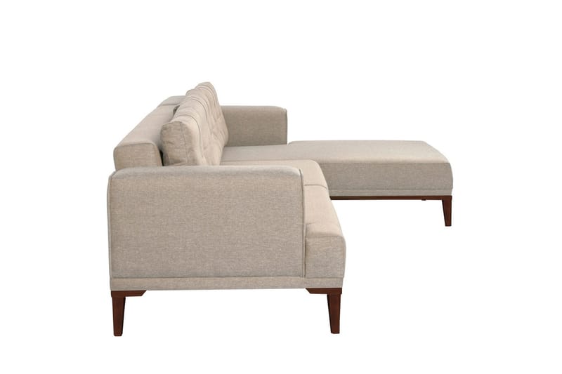 MUNDIN 4-sits Soffa med Divan Creme - Möbler - Vardagsrum - Soffor - Divansoffa & schäslong