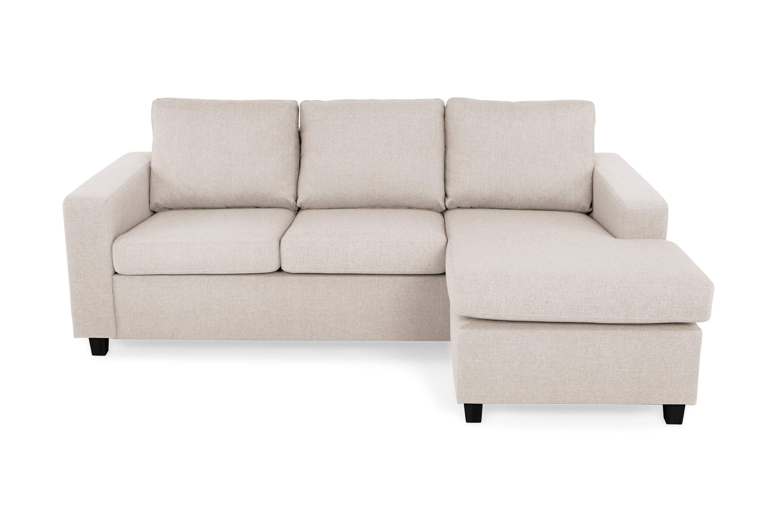 NEW YORK Divansoffa 3-sits Vändbar Beige –