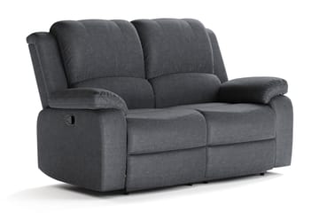 Norbo Liten reclinersoffa - Fällbar soffa 2-sits - Biosoffa i Tyg