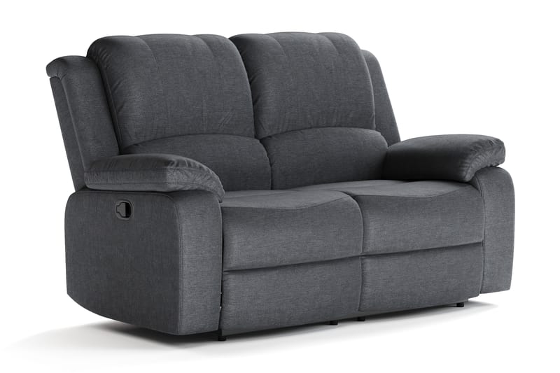 Norbo Liten reclinersoffa - Fällbar soffa 2-sits - Biosoffa i Tyg - Mörkgrå - Möbler - Vardagsrum - Soffor - 2-sits soffor