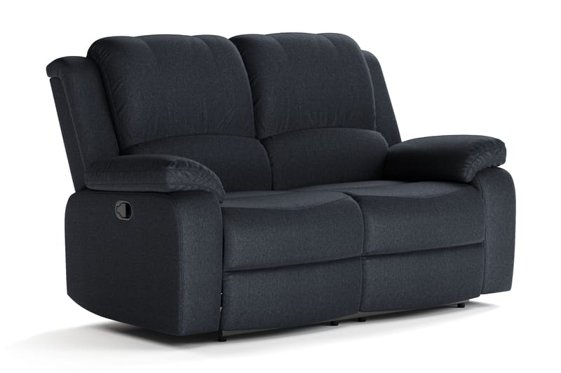 Norbo Liten reclinersoffa - Fällbar soffa 2-sits - Biosoffa i Tyg - Svart - Möbler - Vardagsrum - Soffor - 2-sits soffor