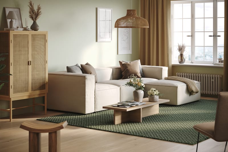 Noriaki Soffa 3-sits m. Divan Beige - Möbler - Vardagsrum - Soffor - Divansoffa & schäslong