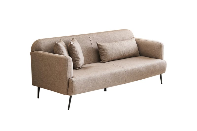 Revos 3-sits Soffa Brun - Möbler - Vardagsrum - Soffor - 3-sits soffor