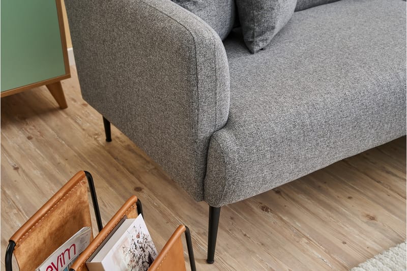 Revos 3-sits Soffa Grå - Möbler - Vardagsrum - Soffor - 3-sits soffor