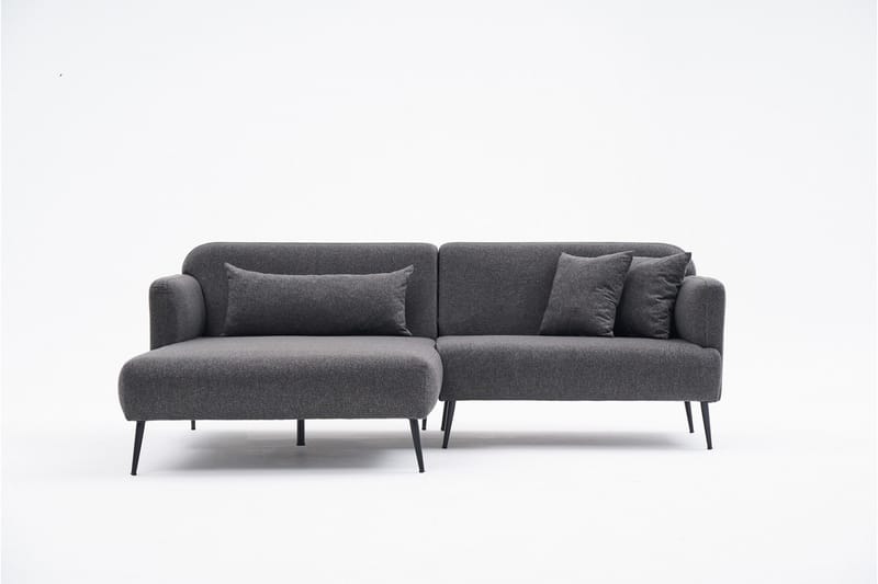 Revos 4-sits Soffa med Divan Antracit - Möbler - Vardagsrum - Soffor - Divansoffa & schäslong