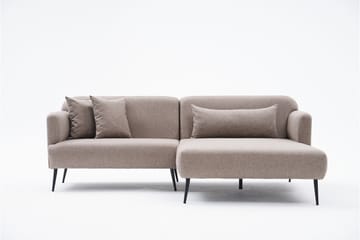 Revos 4-sits Soffa med Divan Brun