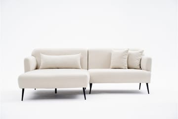 Revos 4-sits Soffa med Divan Creme