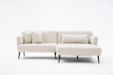 Revos 4-sits Soffa med Divan Creme