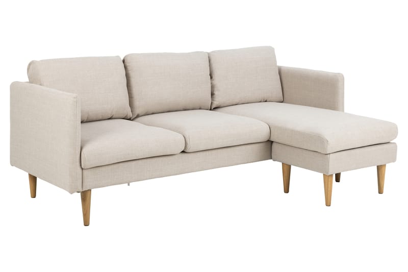 Sanat 3-sits Soffa med Divan Beige - Möbler - Vardagsrum - Soffor - Divansoffa & schäslong