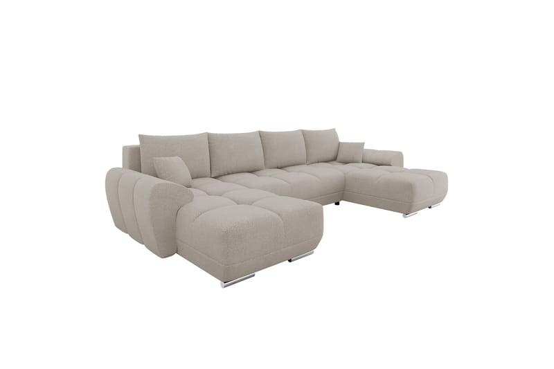 Simerly Soffa Dubbeldivan 4-sits - Beige - Möbler - Vardagsrum - Soffor - U-soffor