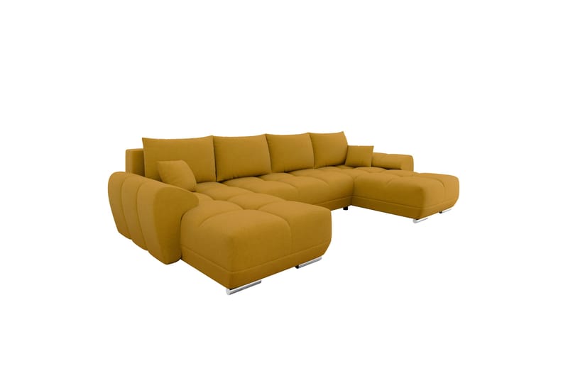 Simerly Soffa Dubbeldivan 4-sits - Gul - Möbler - Vardagsrum - Soffor - U-soffor