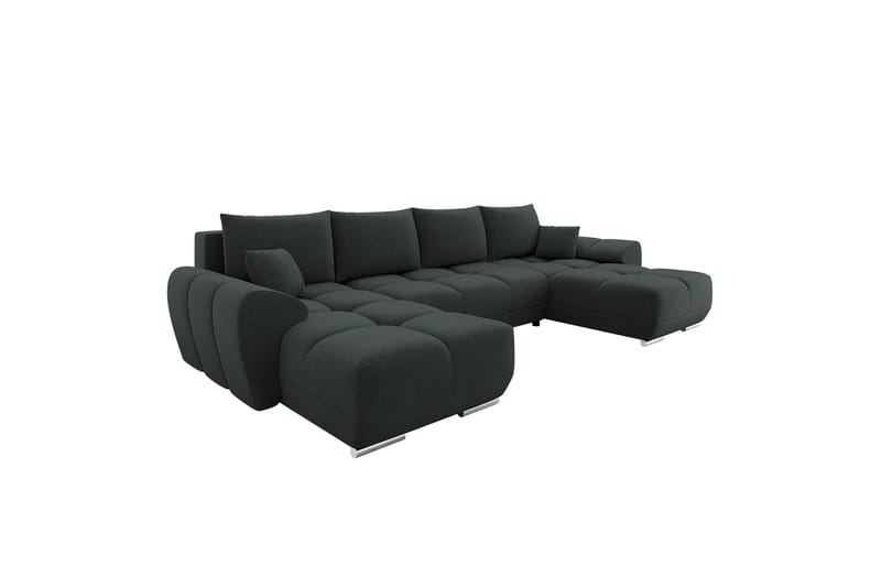 Simerly Soffa Dubbeldivan 4-sits - Svart - Möbler - Vardagsrum - Soffor - U-soffor