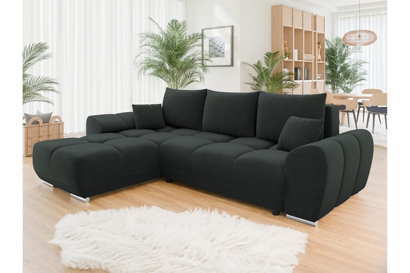 Simerly Soffa med Divan 3-sits - Svart - Möbler - Vardagsrum - Soffor - Divansoffa & schäslong