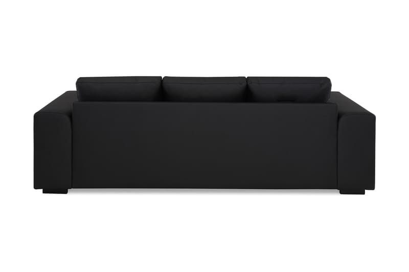 CONNECT 3-sits Soffa Konstläder Svart - Möbler - Vardagsrum - Soffor - Skinnsoffor