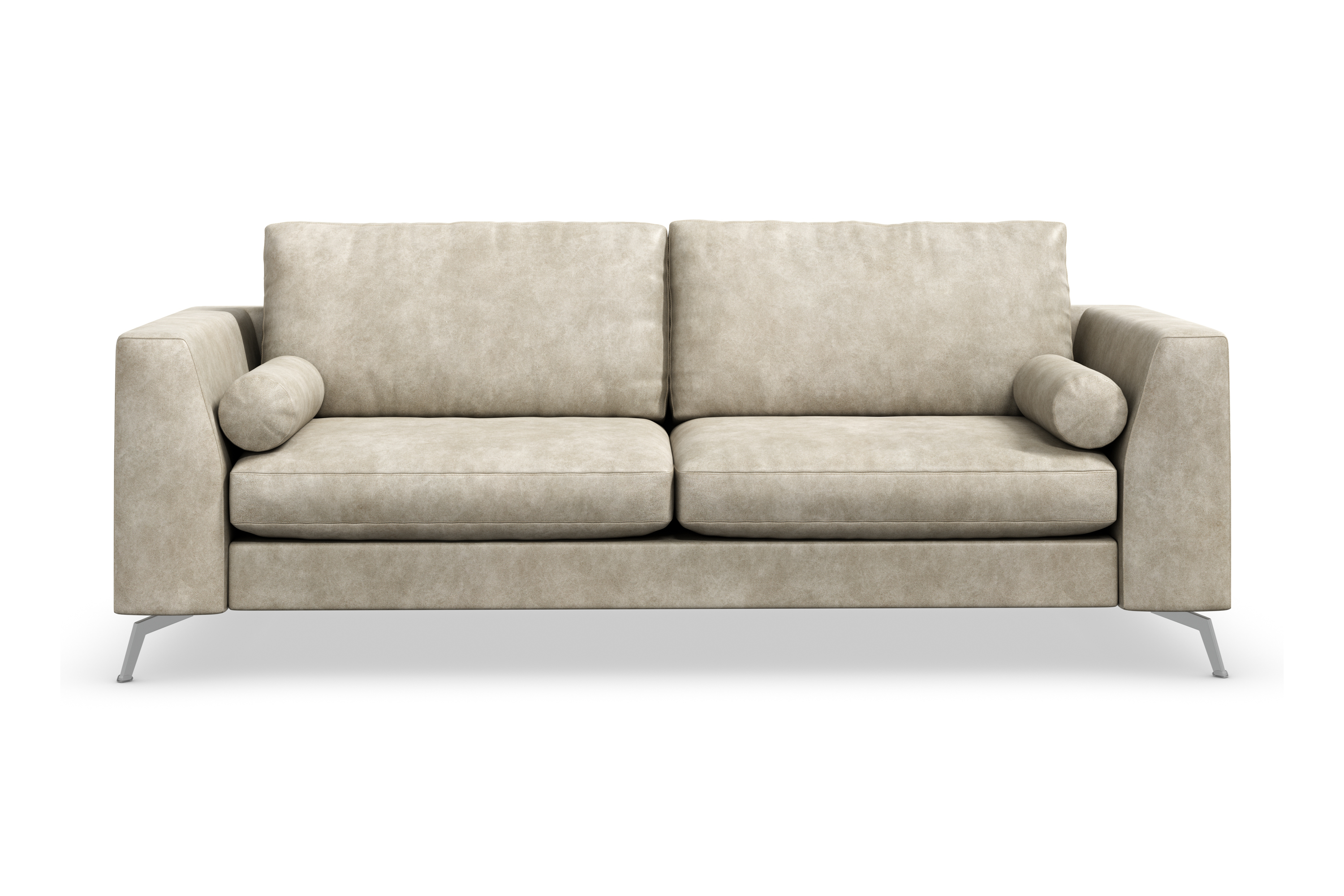 NASHVILLE LYX 3-sits Soffa Konstläder Beige –