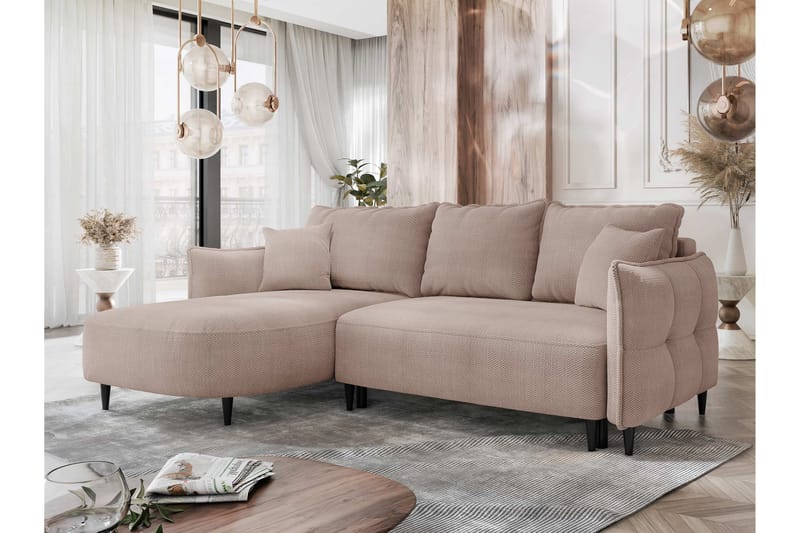 Sycylia Soffa med Divan 3-sits - Rosa - Möbler - Vardagsrum - Soffor - Divansoffa & schäslong