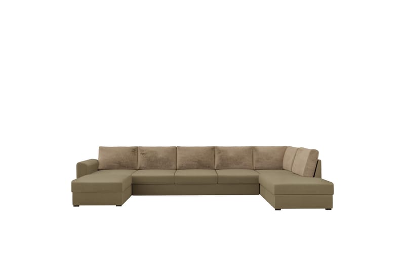 Taberk Soffa med Divan och Schäslong 5-sits - Mörkbeige - Möbler - Vardagsrum - Soffor - U-soffor