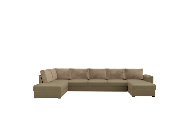 Taberk Soffa med Divan och Schäslong 5-sits - Mörkbeige - Möbler - Vardagsrum - Soffor - U-soffor