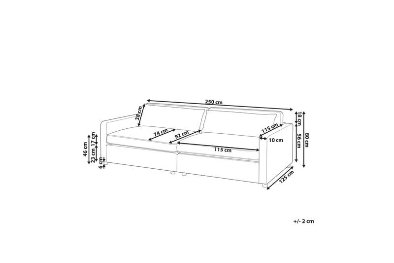 Tomie Soffa 3-sits - Grå - Möbler - Vardagsrum - Soffor - 3-sits soffor