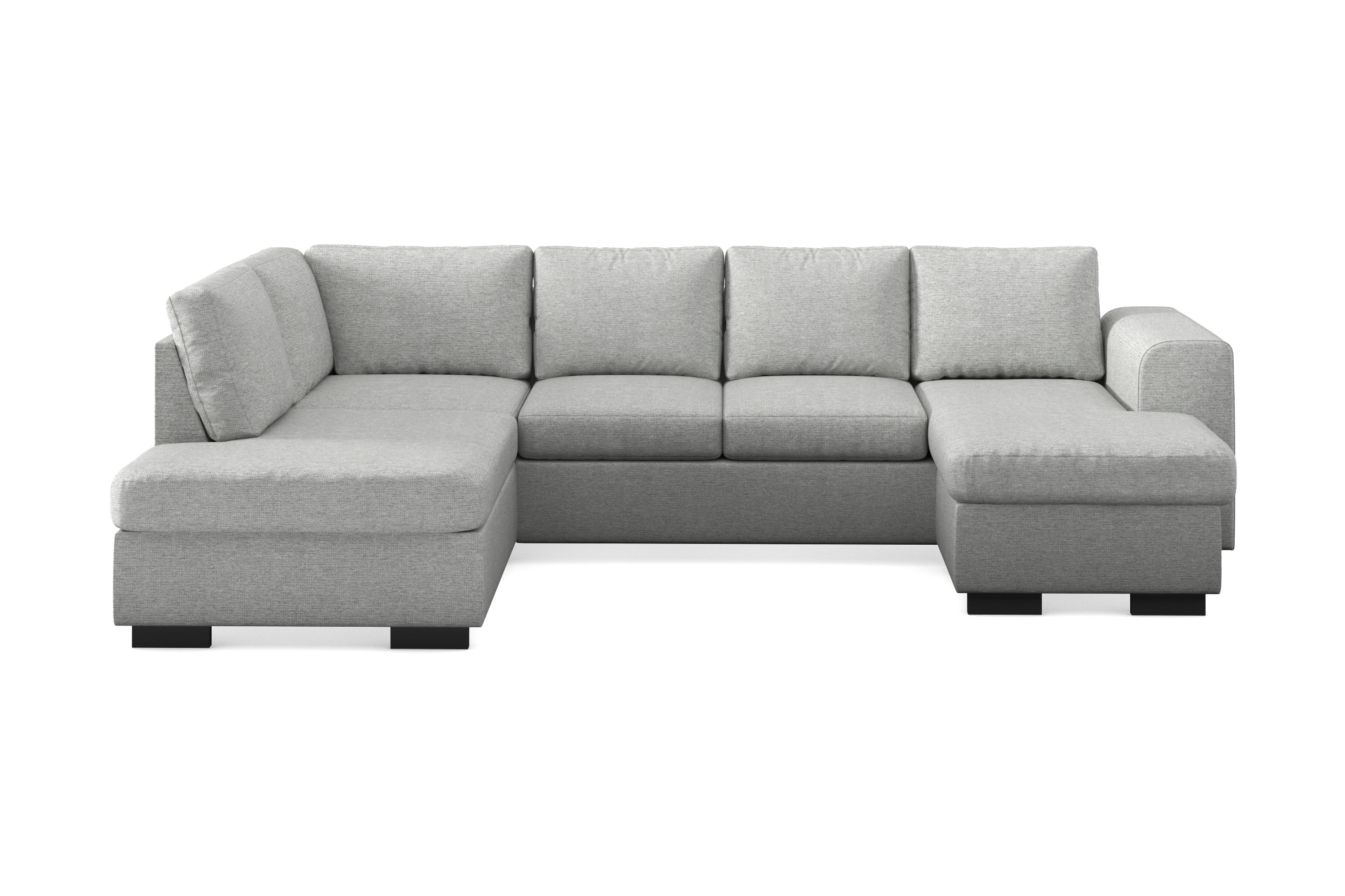 Scandinavian Choice CONNECT U-soffa Large med Divan Höger Ljusgrå - U-soffor