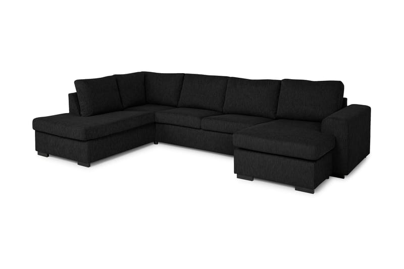 CONNECT U-soffa Large med Divan Höger Svart - U-soffor