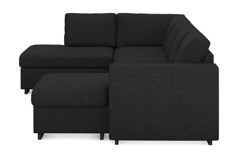 CONNECT U-soffa Large med Divan Höger Svart - Möbler - Vardagsrum - Soffor - U-soffor