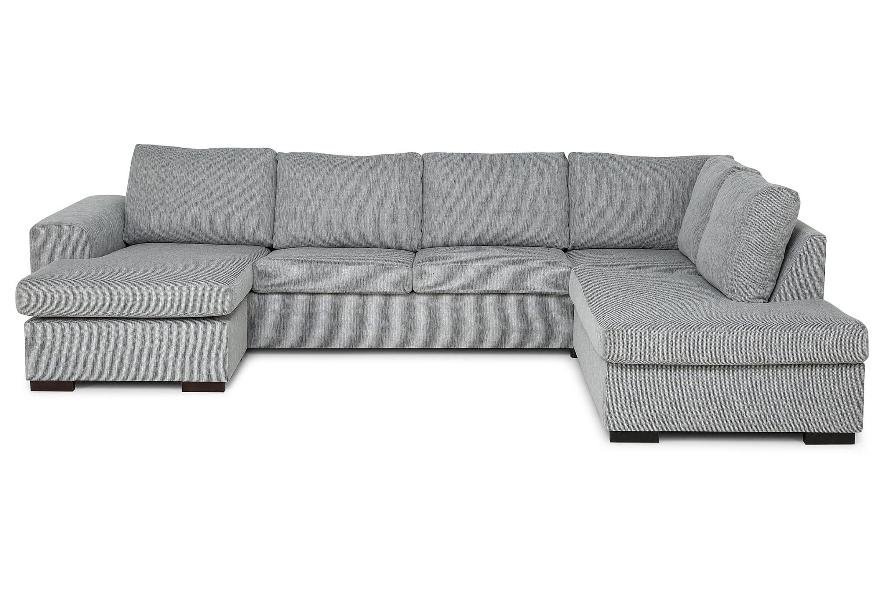 CONNECT U-soffa Large med Divan Vänster Beige – Skräddarsy färg och tyg