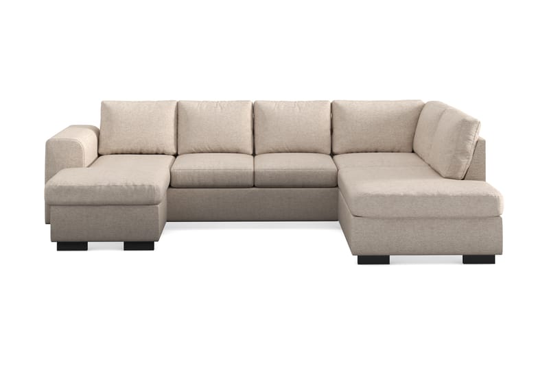 CONNECT U-soffa Large med Divan Vänster Beige - Möbler - Vardagsrum - Soffor - U-soffor