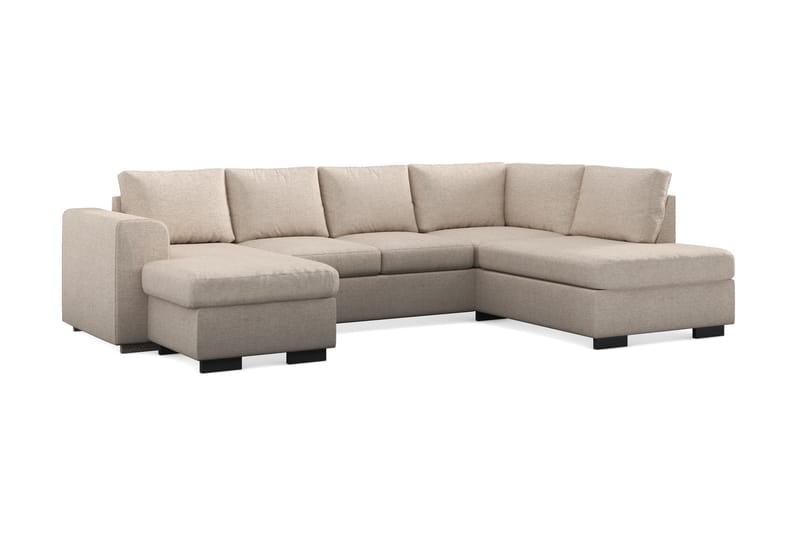 CONNECT U-soffa Large med Divan Vänster Beige - Möbler - Vardagsrum - Soffor - U-soffor