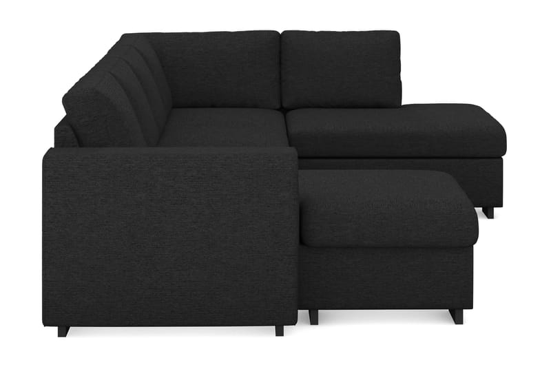 CONNECT U-soffa Large med Divan Vänster Svart - Möbler - Vardagsrum - Soffor - U-soffor