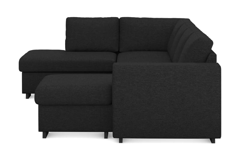 CONNECT U-soffa med Divan Höger Svart - Möbler - Vardagsrum - Soffor - U-soffor