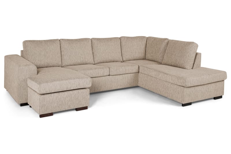 CONNECT U-soffa med Divan Vänster Beige - Möbler - Vardagsrum - Soffor - U-soffor