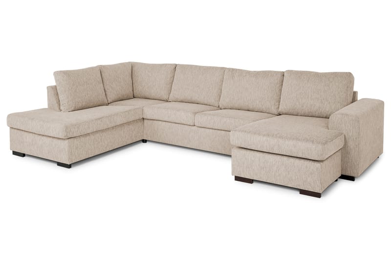 CONNECT U-soffa XL med Divan Höger Beige - Möbler - Vardagsrum - Soffor - U-soffor