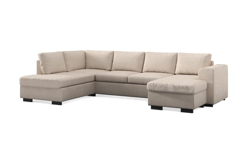 CONNECT U-soffa XL med Divan Höger Beige - Möbler - Vardagsrum - Soffor - U-soffor