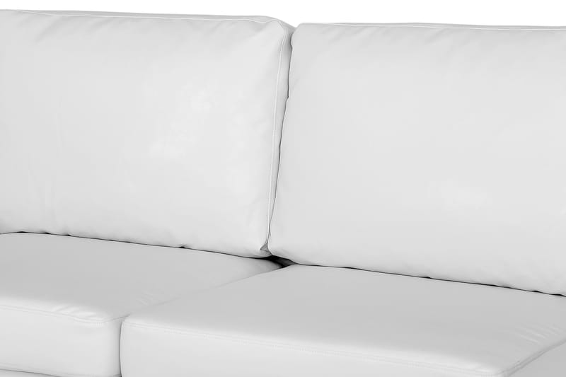 CONNECT U-soffa XL med Divan Höger Konstläder Vit - Skinnsoffor - U-soffor