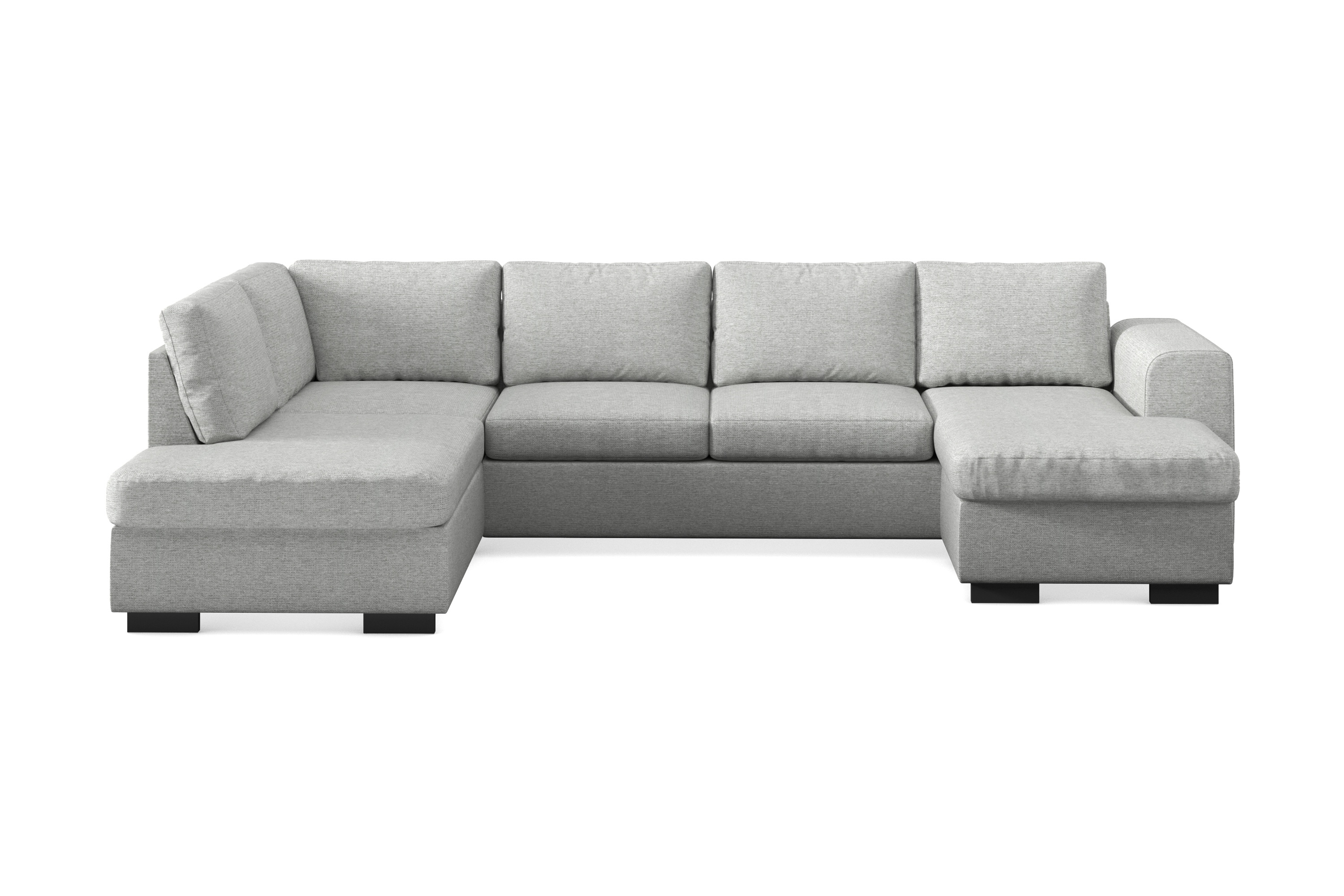 Scandinavian Choice CONNECT U-soffa XL med Divan Höger Ljusgrå - U-soffor